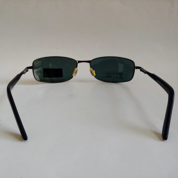 NWT Vintage 90's Rectangle Metal Sports Polarized Sunglasses (D.Gunmetal) - Picture 3 of 4